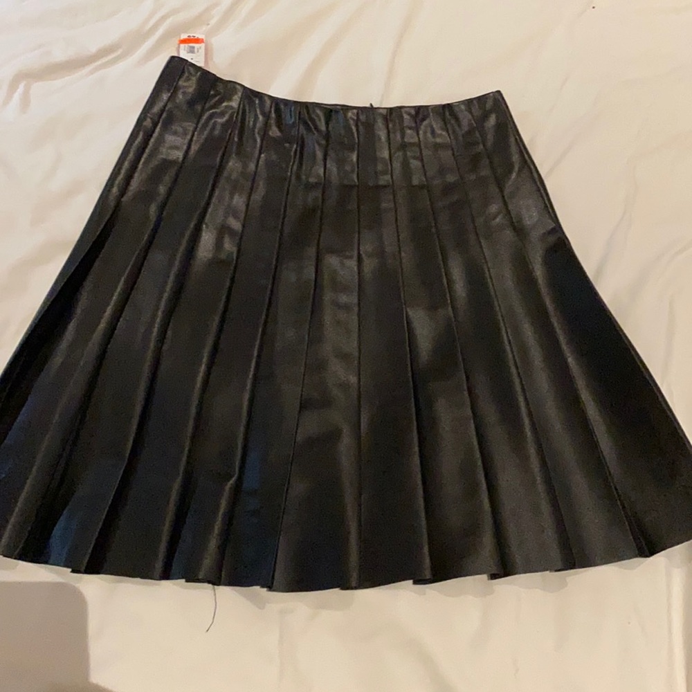 COPY - Pleather pleated skirt